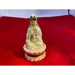 VTG Direct Connection Co Porcelain Figurine, Porcelain Hinged Box - Limited